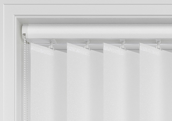 Shimmer (Blackout), Crystal White - Vertical Blind - Image 12